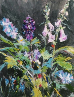 Flowers - Delphiniums & Foxgloves