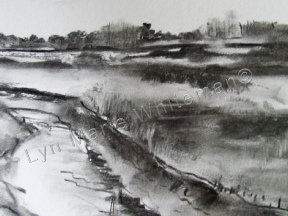 Landscapes 9 - Sidlesham Quay - Charcoal